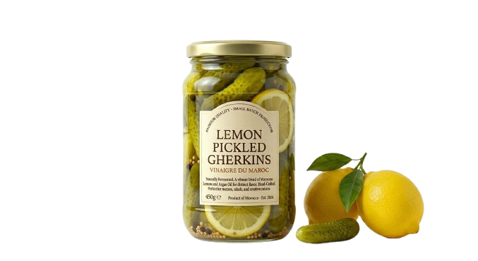 Lemon Pickled Gherkins